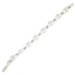 925 Ayar Gümüş 1 Cm Oval Doch Zincir Bileklik - Nusrettaki (1)