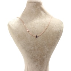 Silver Letter & Heart Necklace - Nusrettaki (1)