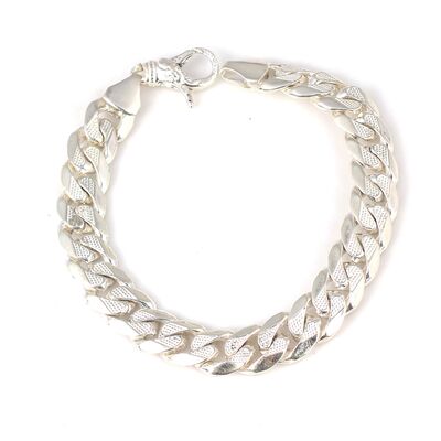 925 Ayar Gümüş 10 x 13,5 mm Zincir Bileklik - 2