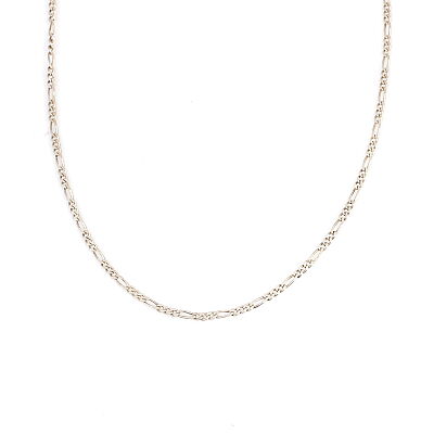 925 Ayar Gümüş 2 Mm İnce Figaro Zincir Kolye, 55 Cm - 2