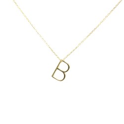 925 Sterling Silver B Letter Necklace - 3