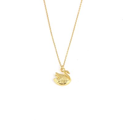 925 Ayar Gümüş 3D Kuğu Model Charm Kolye - 3