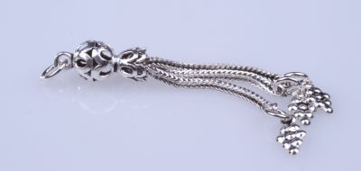 925 ayar Gümüş 3'lü Üzüm Salkımı Püskül - 6