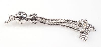 925 ayar Gümüş 3'lü Üzüm Salkımı Püskül - 7