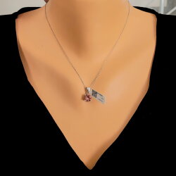 925 Ayar Gümüş Yuvarlak Zultanit Taşlı Kolye - Nusrettaki