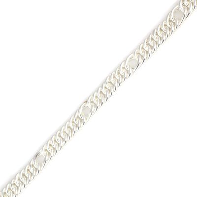 925 Ayar Gümüş 9 Mm İçi Boş Gurme Bileklik - 3