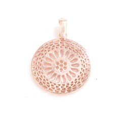 925 Ayar Gümüş Ajurlu Model Kolye Ucu - 4