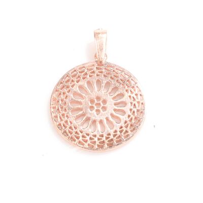 925 Ayar Gümüş Ajurlu Model Kolye Ucu - 4