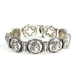 925 Ayar Gümüş Alexander Kafası Bileklik - Nusrettaki