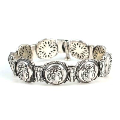 925 Ayar Gümüş Alexander Kafası Bileklik - 1