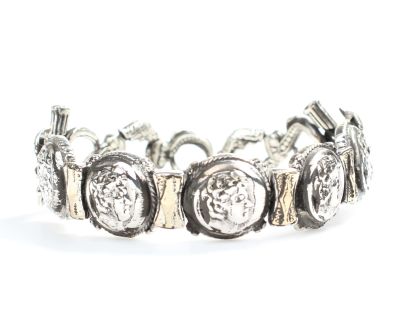 925 Ayar Gümüş Alexander Kafası Bileklik - 3