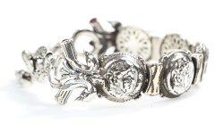 925 Ayar Gümüş Alexander Kafası Bileklik - 5