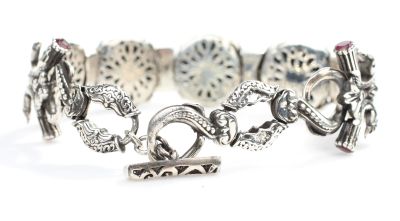 925 Ayar Gümüş Alexander Kafası Bileklik - 6