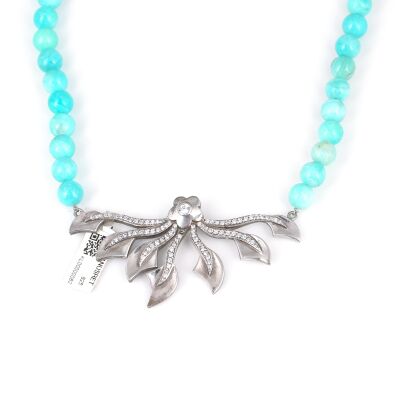 925 Sterling Silver Necklace with Amazonite - 2