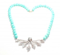 925 Sterling Silver Necklace with Amazonite - 5