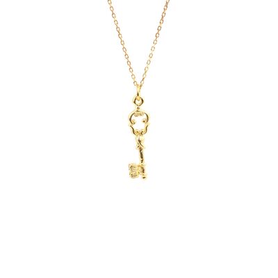 925 Ayar Gümüş Anahtar Kolye - 2