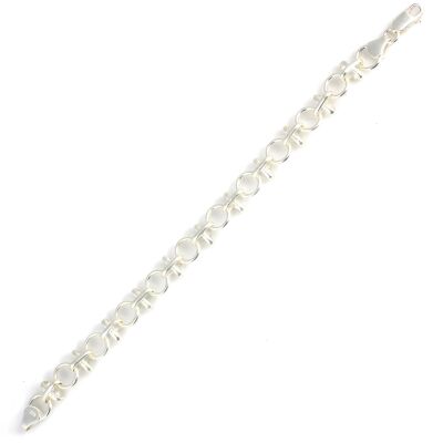 925 Ayar Gümüş Antik Halkalı Bileklik - 2