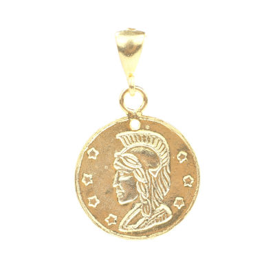 925 Ayar Gümüş Antik Roma Askeri Figürlü Madalyon Kolye Ucu - 6
