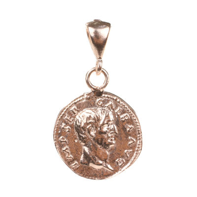 925 Ayar Gümüş Antik Roma Dönemi Askeri Madalyon Kolye Ucu