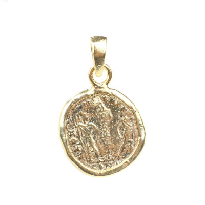 925 Ayar Gümüş Antik Roma Figürlü Madalyon Kolye Ucu