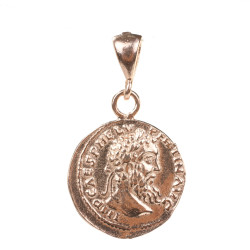 925 Ayar Gümüş Antik Roma Figürü Madalyon Kolye Ucu - Nusrettaki (1)