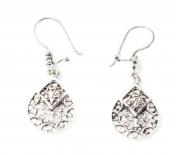 925 Silver SpidersWeb Drop Filigree Earrings - Nusrettaki