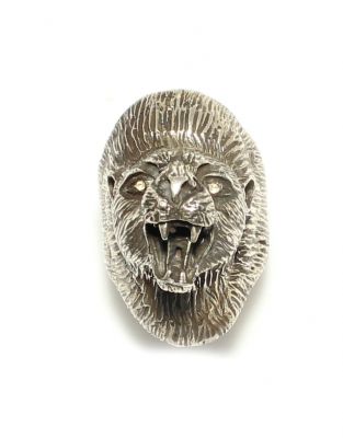 Aslan Başı Modeli Gümüş Erkek Yüzük - 8