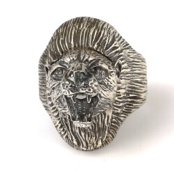 Aslan Başı Modeli Gümüş Erkek Yüzük - 4