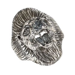 Aslan Başı Modeli Gümüş Erkek Yüzük - 3