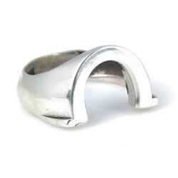 925 Ayar Gümüş At Nalı Yüzük - 3