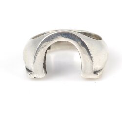 925 Ayar Gümüş At Nalı Yüzük - 5