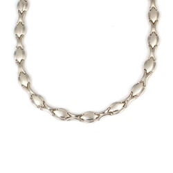 925 Ayar Gümüş Badem Model Pres Kolye - 3