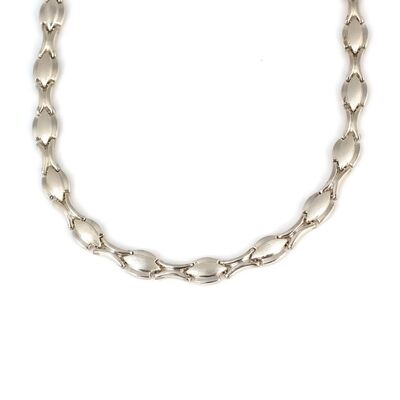 925 Ayar Gümüş Badem Model Pres Kolye - 3