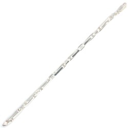 925 Ayar Gümüş Basık Şarnel Bileklik - Nusrettaki (1)