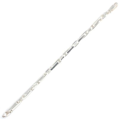 925 Ayar Gümüş Basık Şarnel Bileklik - 2