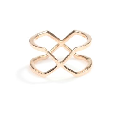 925 Ayar Gümüş Beyaz Renkli Beyaz Zirkon Taşlı Tasarım Yüzük - 6