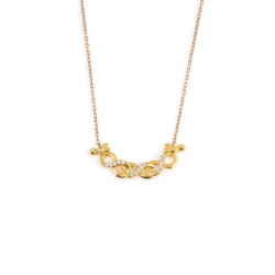 925 Ayar Gümüş Birleşen Sonsuzluk Kolye - 3