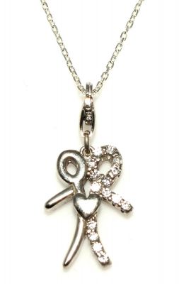 925 Sterling Silver Together Heart Necklace - 4