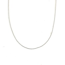 925 Ayar Gümüş Burgu İnce Halat Zincir Kolye - 3