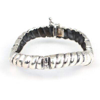 925 Ayar Gümüş Burgu Model Esli Bilezik - 3