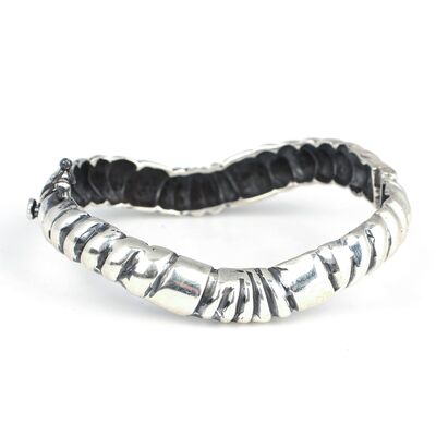 925 Ayar Gümüş Burgu Model Esli Bilezik - 4