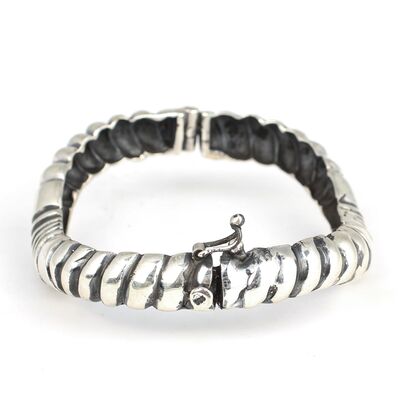 925 Ayar Gümüş Burgu Model Esli Bilezik - 5