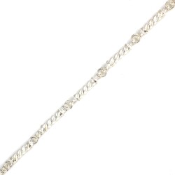 925 Ayar Gümüş Burgu Şarnel Bileklik - 3