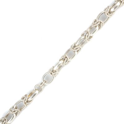 925 Ayar Gümüş Burgu Tel Şarnel Bileklik - 3