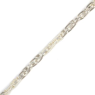 925 Ayar Gümüş Burgu Ve Düz Sarmaşık Model Bileklik - 3