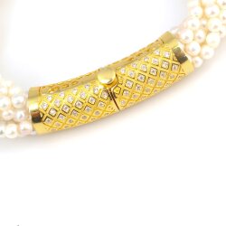 925 Ayar Gümüş Burgulu 8 Sıra İnci Taşlı Bileklik - Nusrettaki (1)