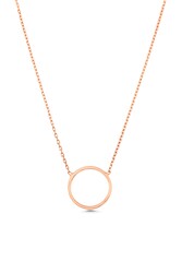 925 Ayar Gümüş Büyük Halka Kolye - 3