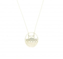 Silver Mosque Design Necklace - 4