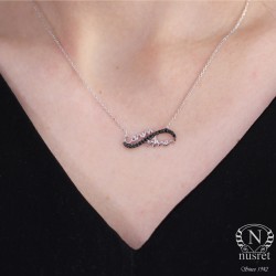 Silver Eternity & Dear Mother Necklace - Nusrettaki