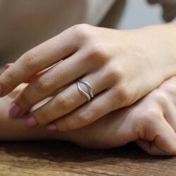 925 Ayar Gümüş Çift Görünümlü Yüzük - Nusrettaki